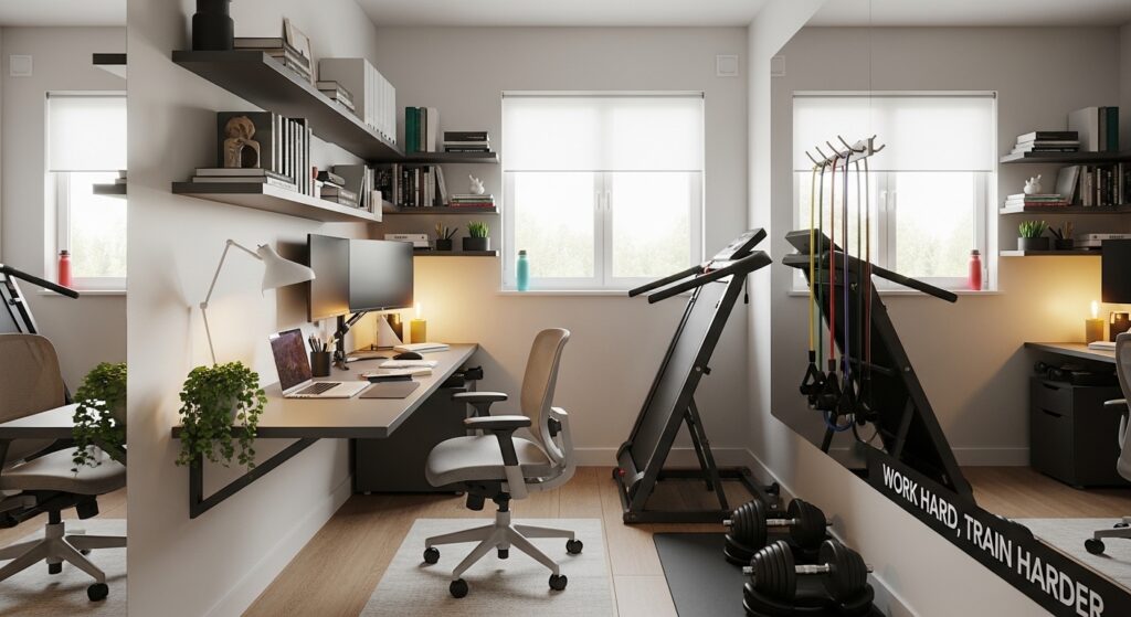 Small Home Office and Gym Ideas for a Productive and Active Home