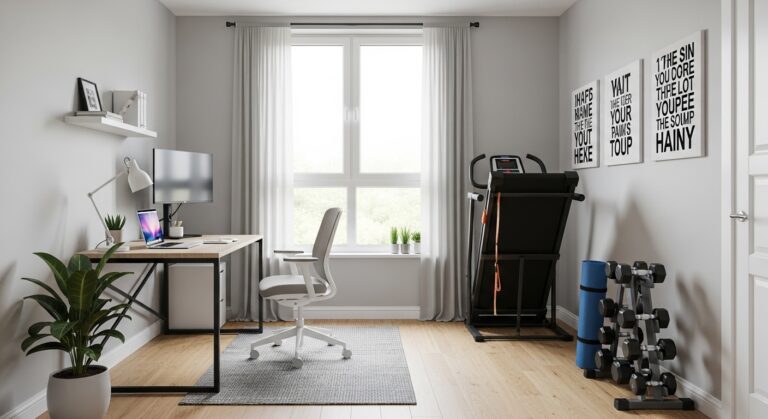 Small Home Office and Gym Ideas for a Productive and Active Home