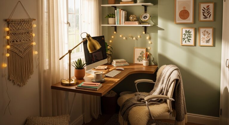 Small Home Office Cozy: Create a Warm & Productive Workspace